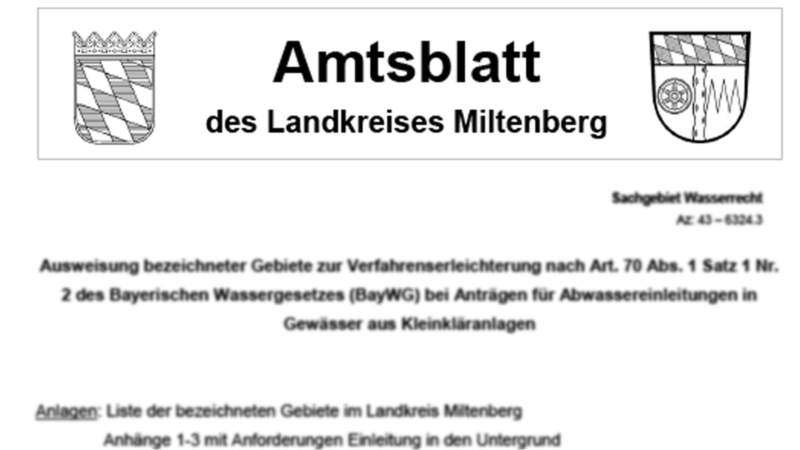 Amtsblatt Landkreis Miltenberg