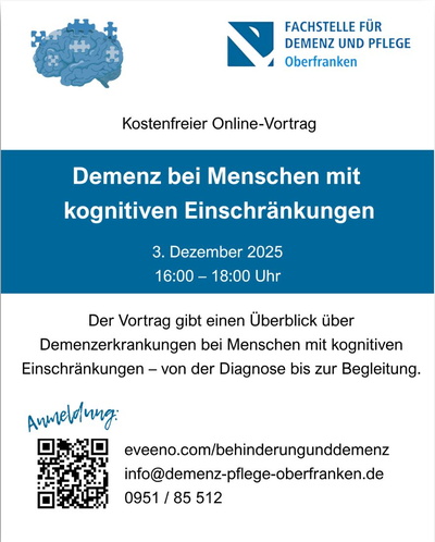 Demenz bei Menschen mit kognitiven Einschränkungen