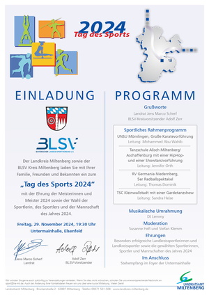 Einladung Tag des Sports 2024