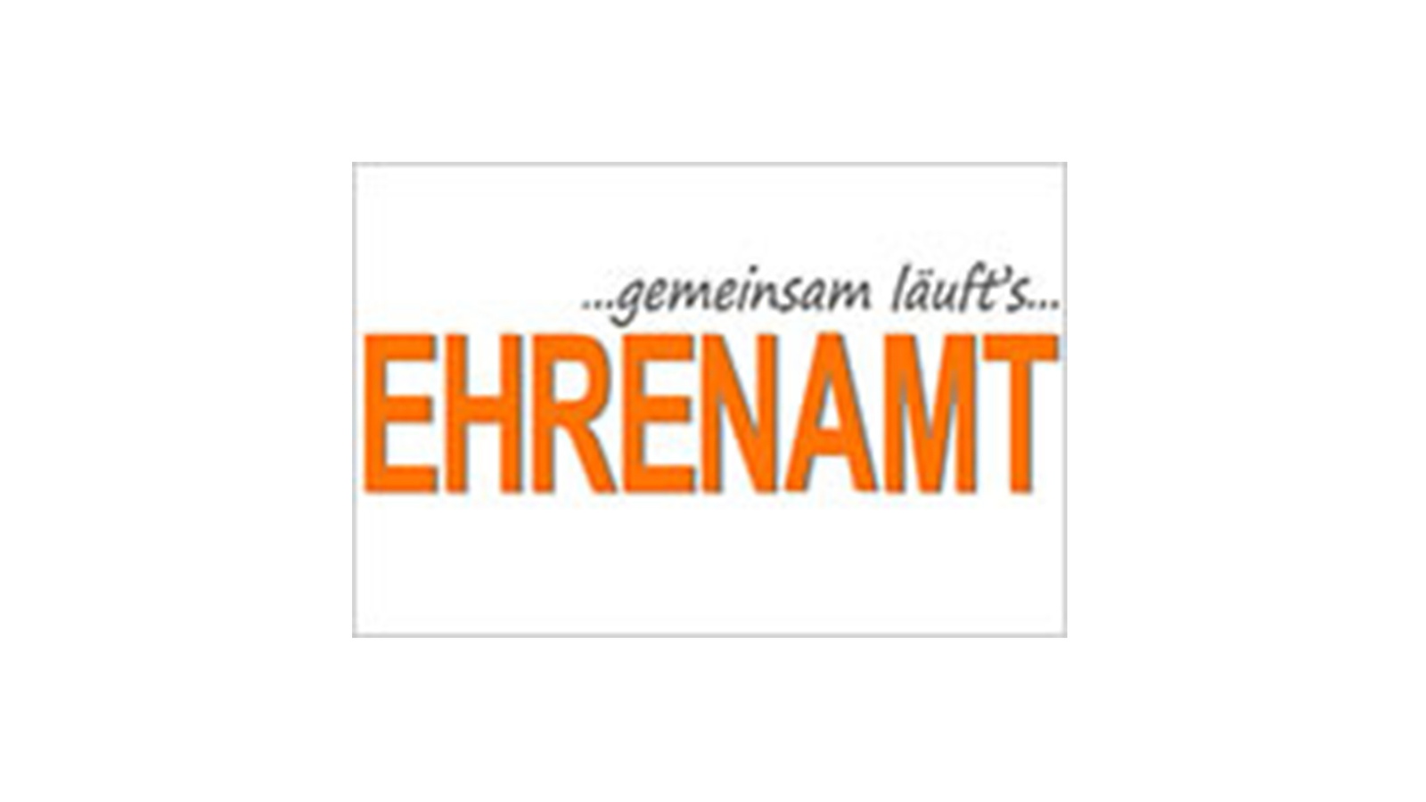 Ehrenamt gemeinsam läufts