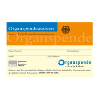 Organspendeausweis