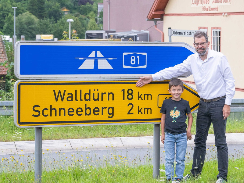 Dank aufmerksamem Schüler Hinweisschild geändert