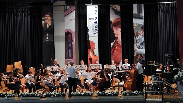 Orchester auf der Bühne