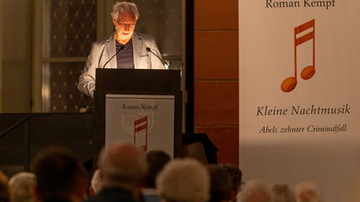 Roman Kempf während der Lesung