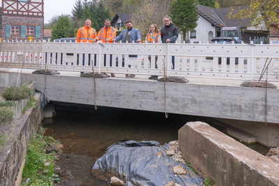 Leidersbachbrücke für eine Millionen Euro neu gebaut