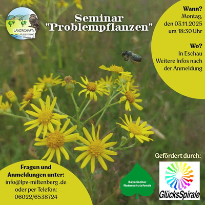 Plakat zum LPV-Seminar "Problempflanzen"