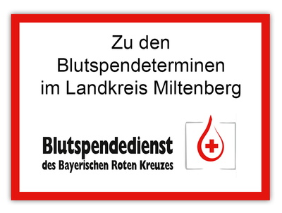 Zu den Blutspendeterminen im Landkreis Miltenberg