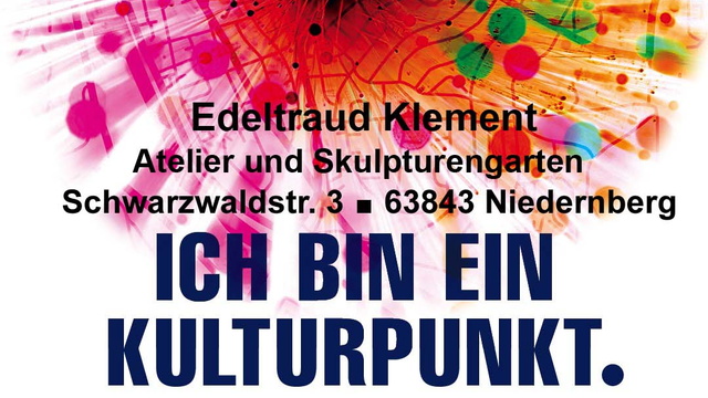 Plakat Edeltraud Klement Atelier und Skulpturengarten