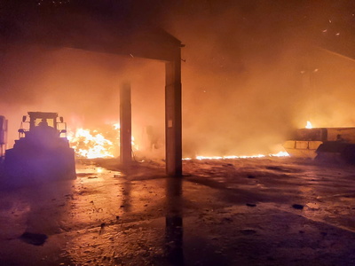 Brand im Elsenfelder Industriegebiet